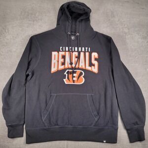 47 Brand‎ Cincinnati Bengals Hoodie Sweatshirt Pullover NFL Football XL